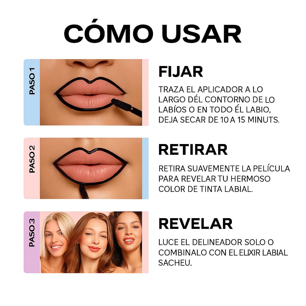 Tinte Labial Delineador Peel Off