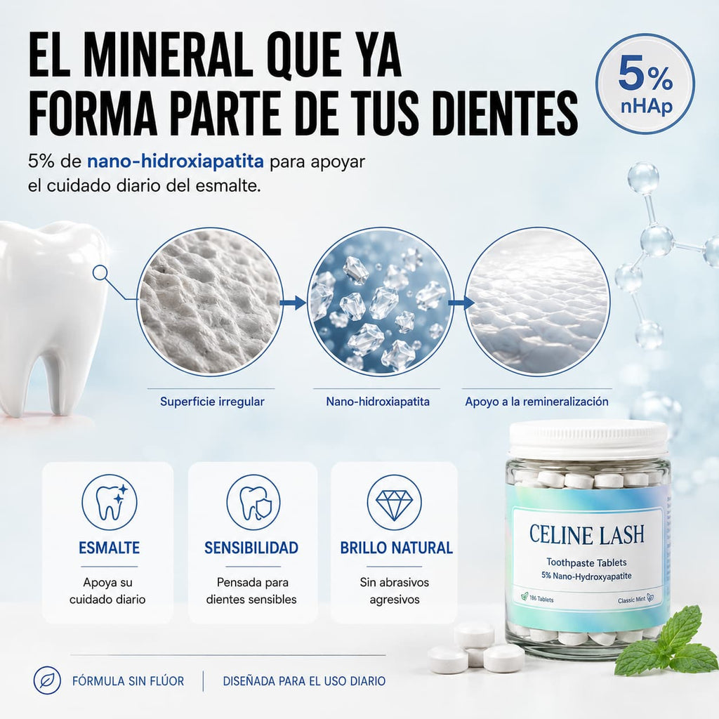 Pastillas Dentales con Nano-Hidroxiapatita