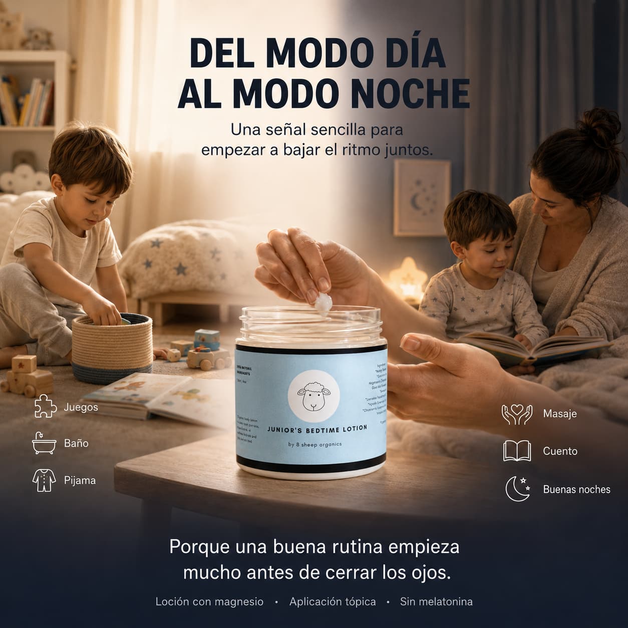 Crema para el Descanso Infantil con Magnesio